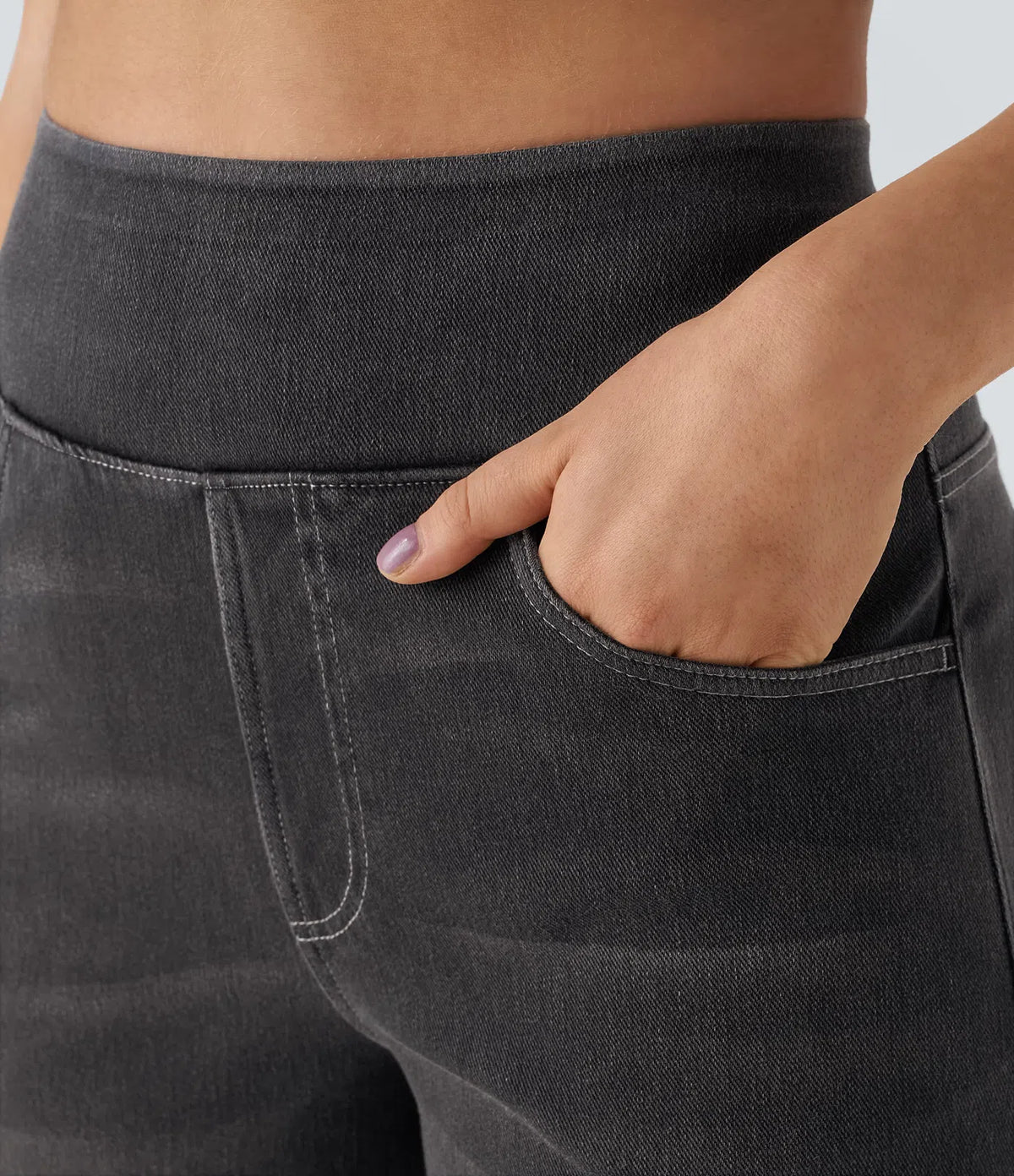 Eva | Pantalón Elástico de Cintura Alta y Cómodo