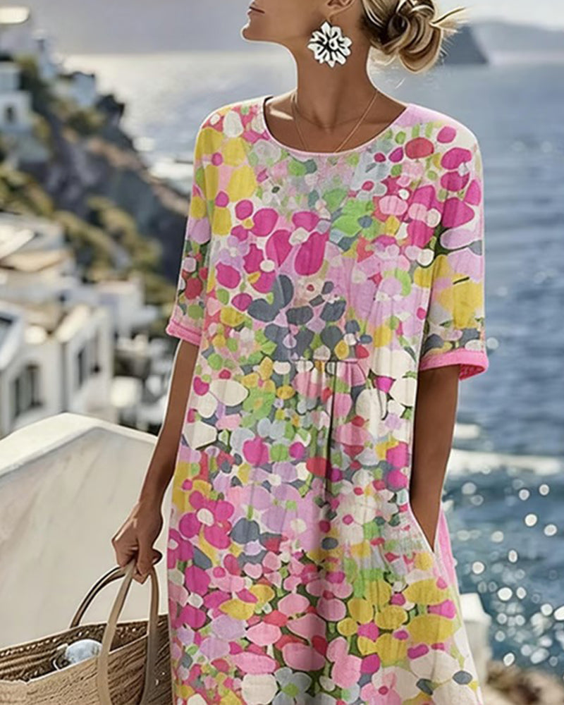 Elene Vestido Midi Floral Ligero