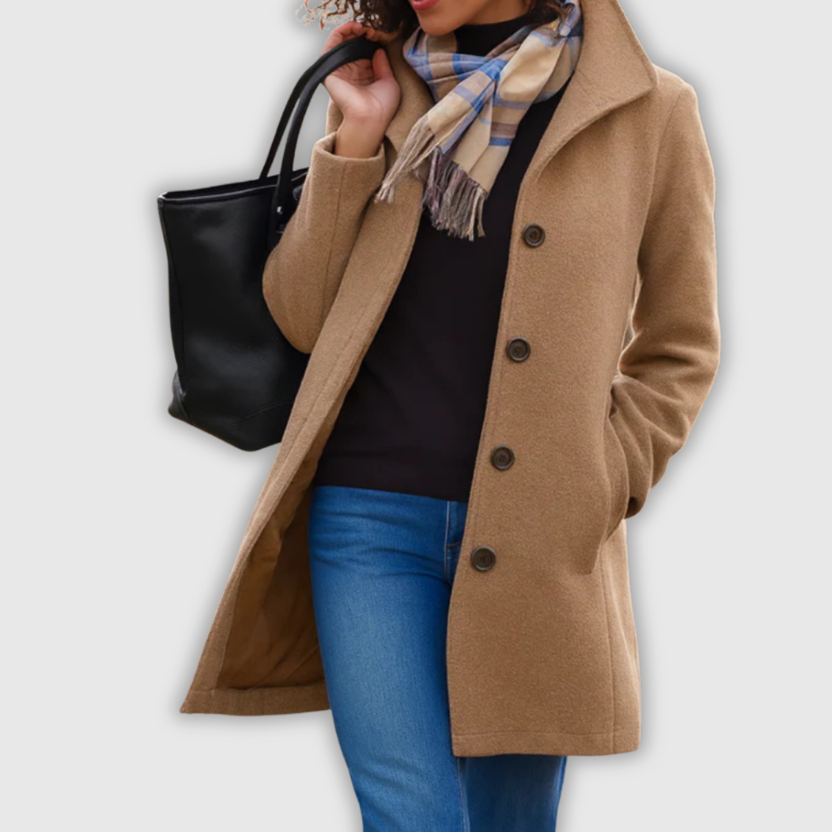 Evelyn | Abrigo de Invierno Clásico con Botonadura