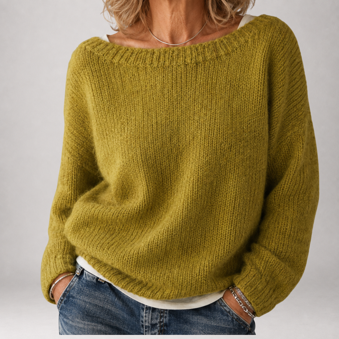 Brienne™ | Jersey Grueso de Cuello Barco