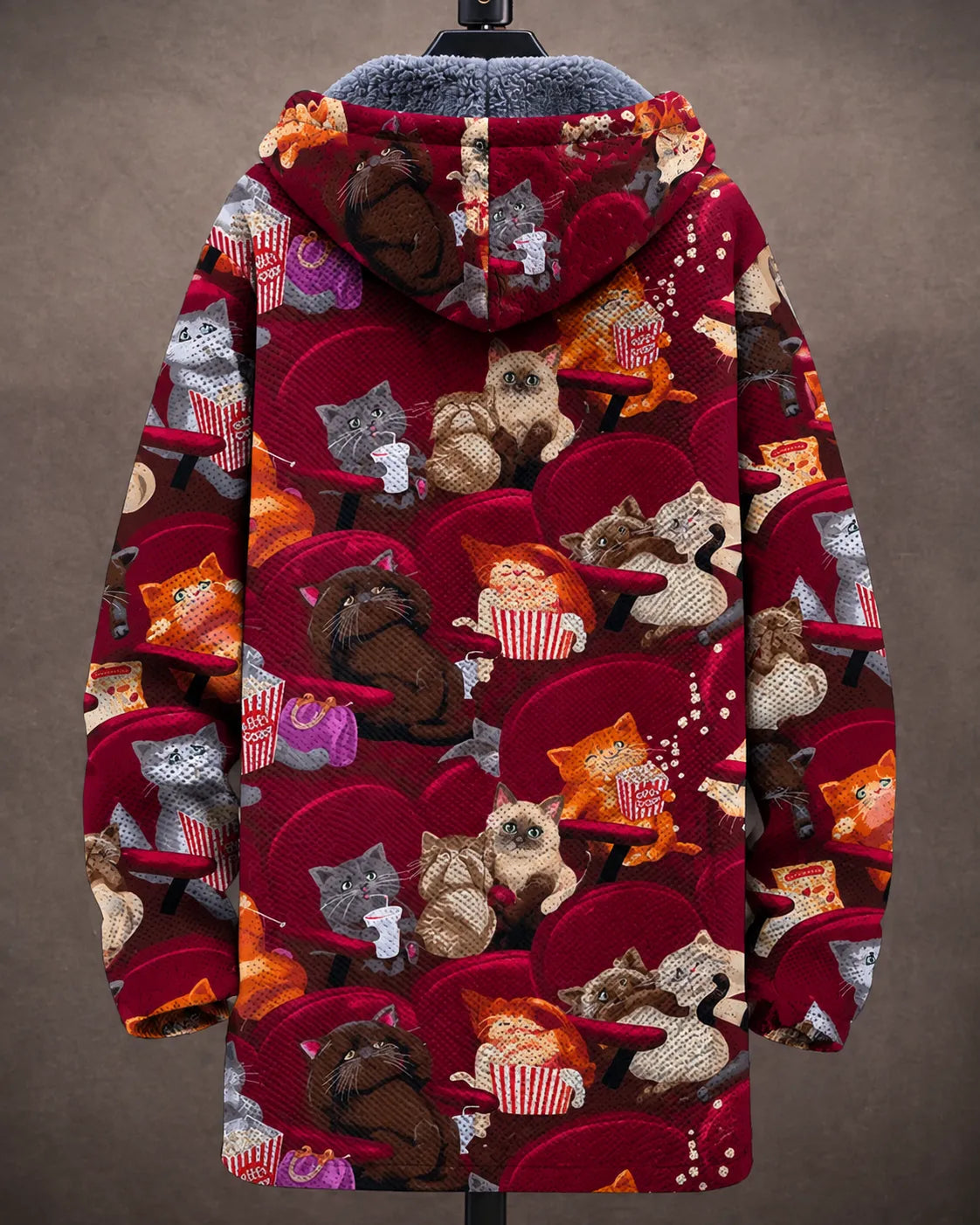 Delilah Chaqueta con Capucha Estampado Gatos de Cine