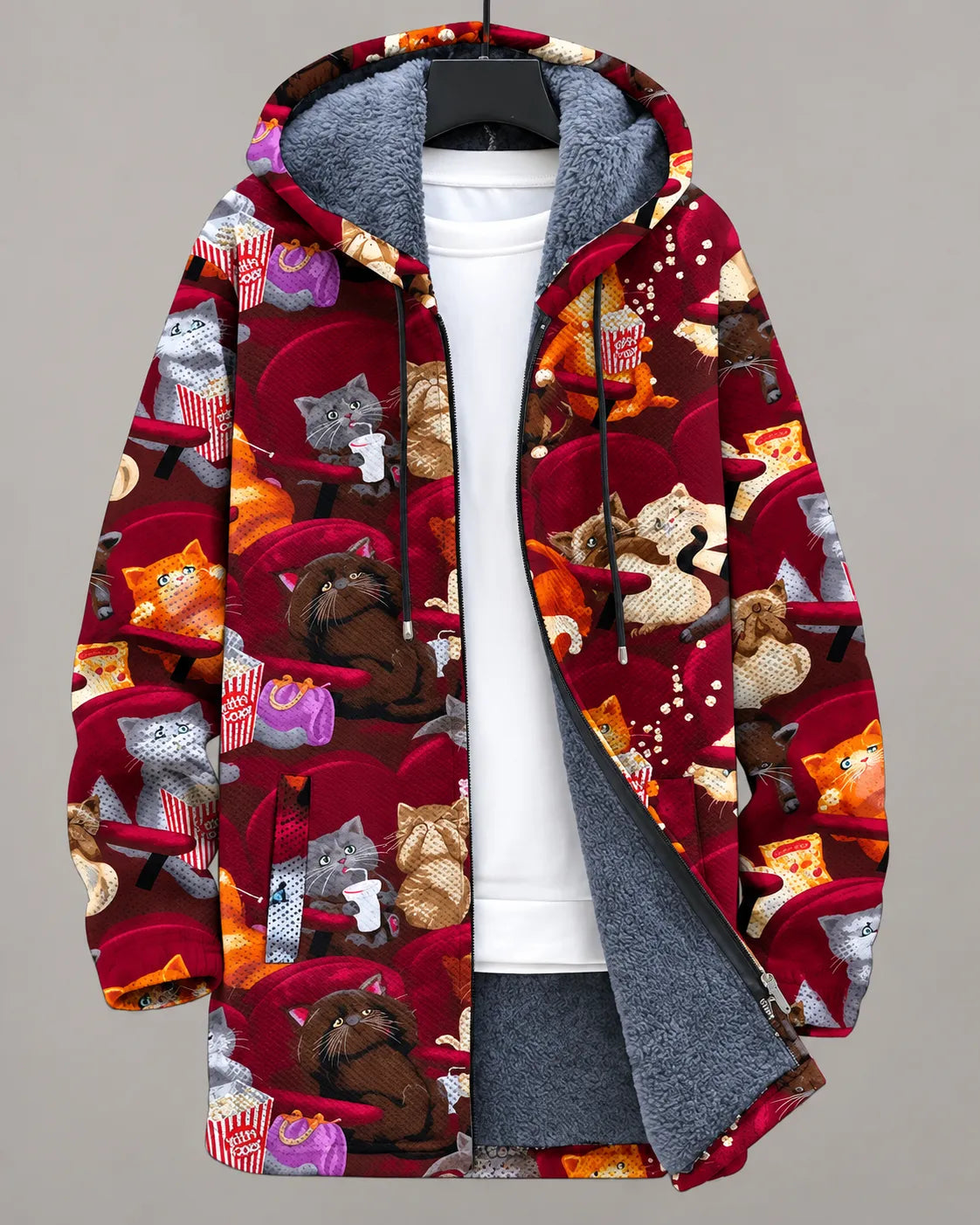 Celestine Chaqueta con Capucha Estampado Geométrico