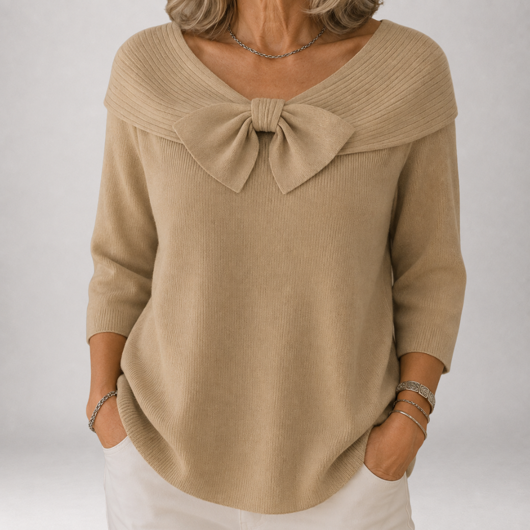 Greer™ | Jersey Hombros Descubiertos con Lazo
