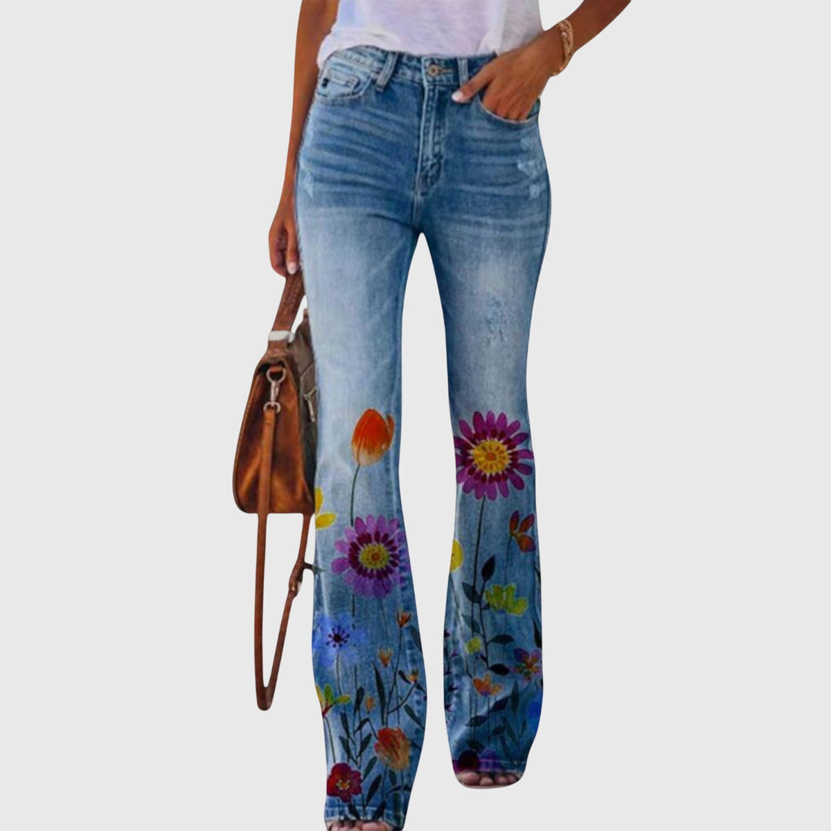 Eliza | Vaqueros con Flores