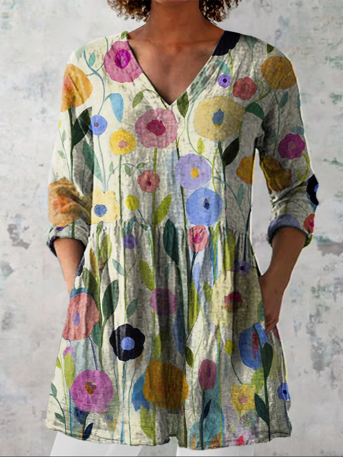 Blaire | Blusa Larga con Escote en V