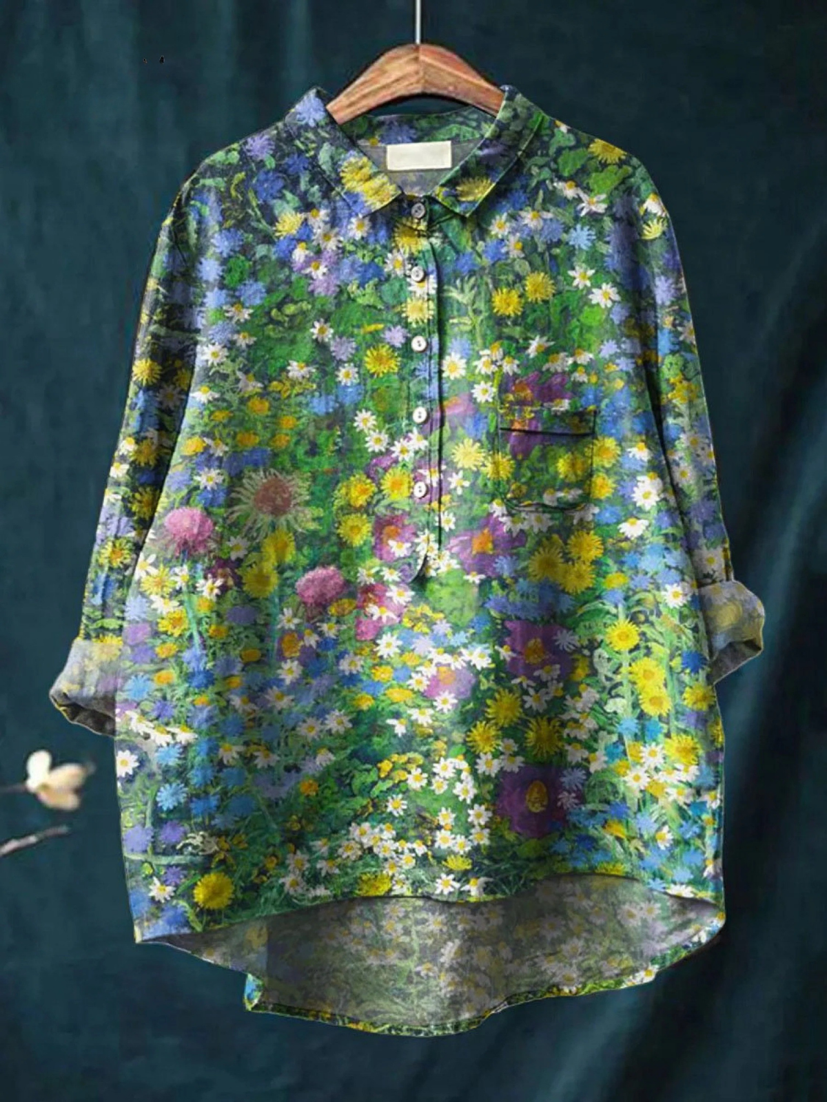 Imogen | Camisa Casual Estampado Floral Vintage