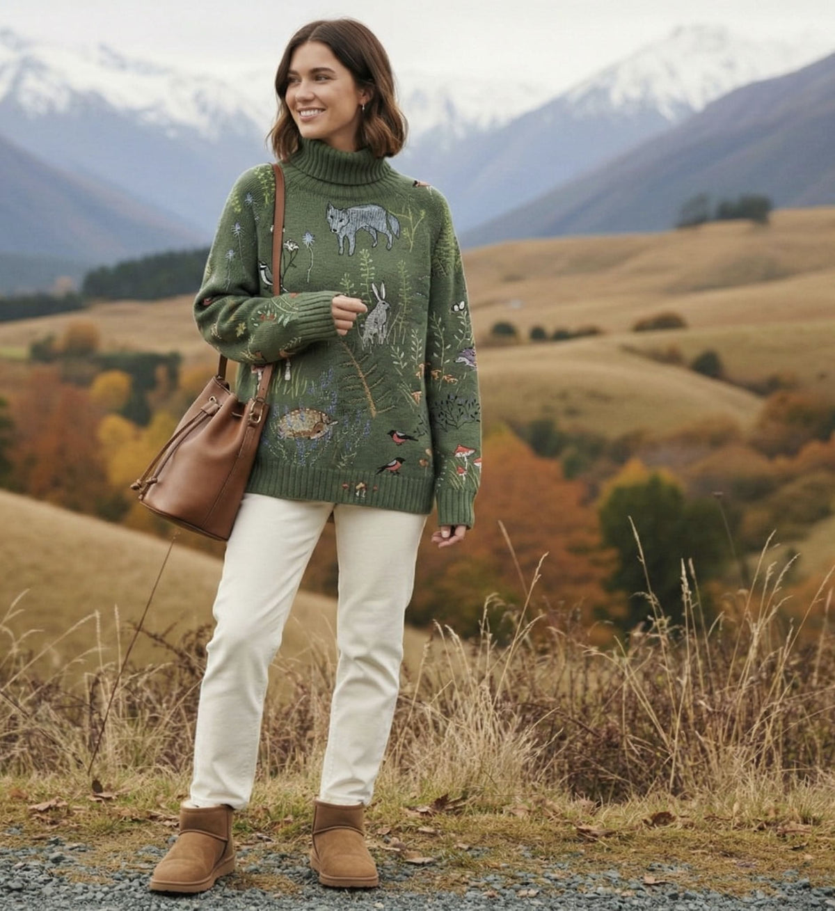 Aimelie | Jersey de Cuello Alto Elegante