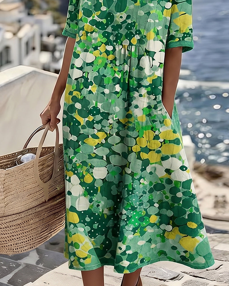 Elene Vestido Midi Floral Ligero