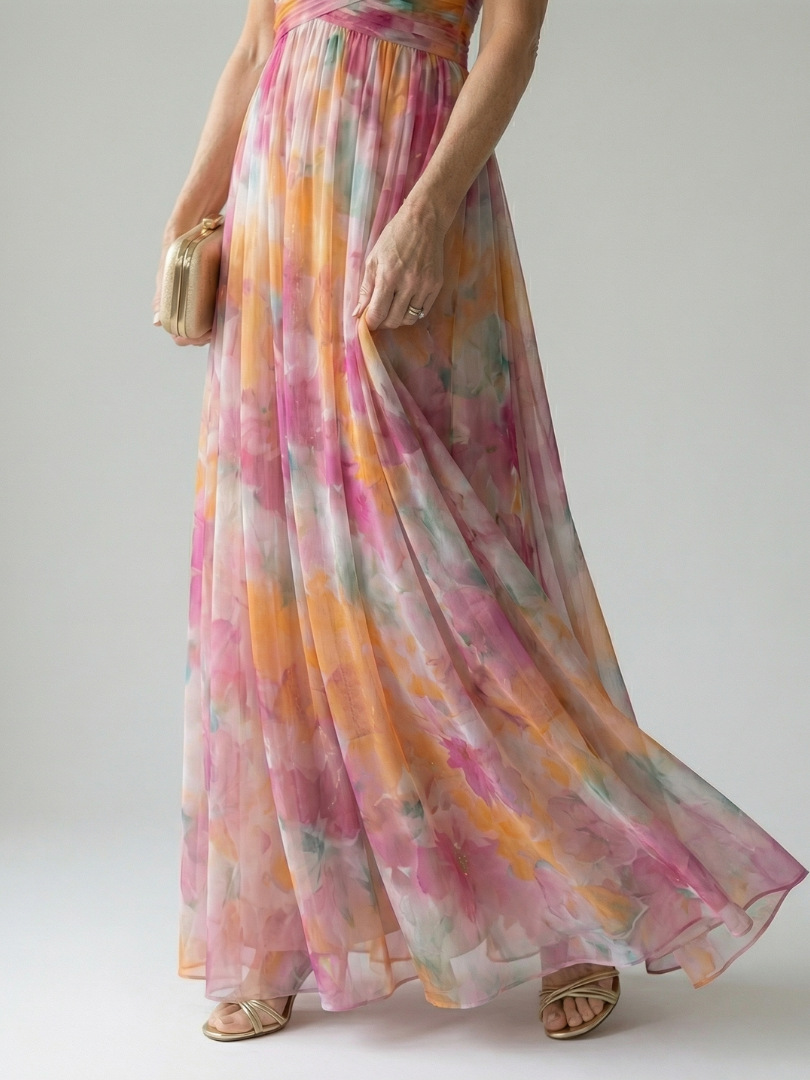 Isel | Vestido Maxi Cruzado
