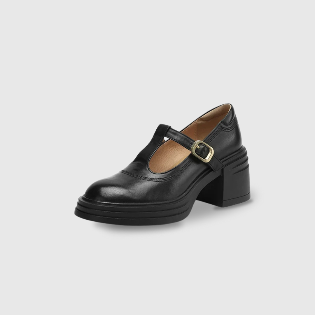 Elvana Zapatos de Tacón Grueso