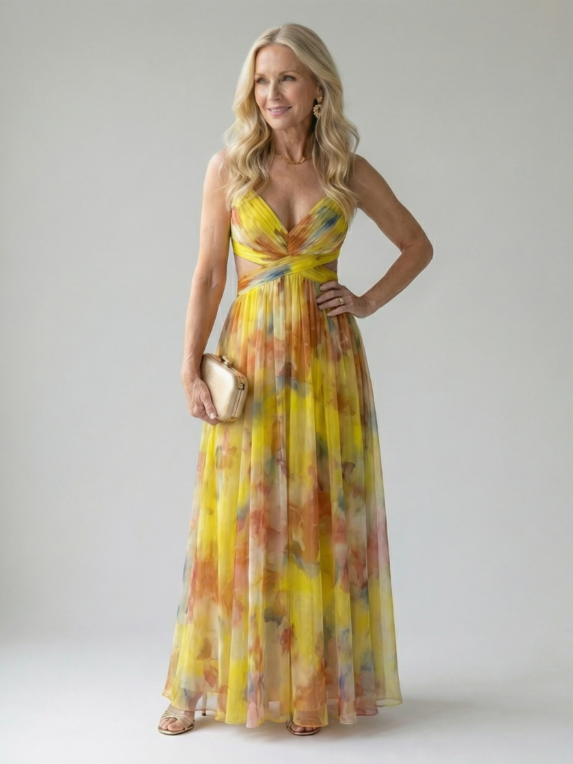Isel | Vestido Maxi Cruzado