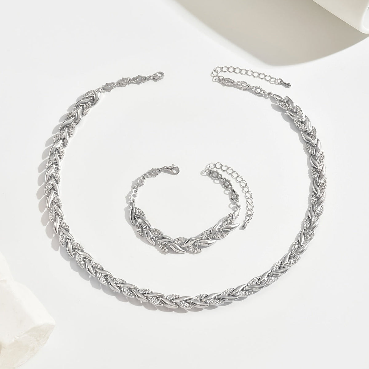 Céleste Conjunto de Colgante y Pulsera