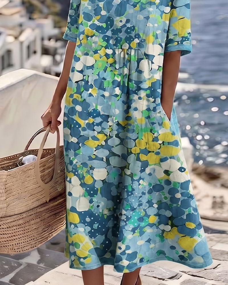 Elene Vestido Midi Floral Ligero