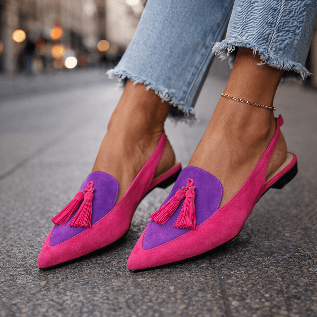 Eliza Sandalias con Tiras y Borlas