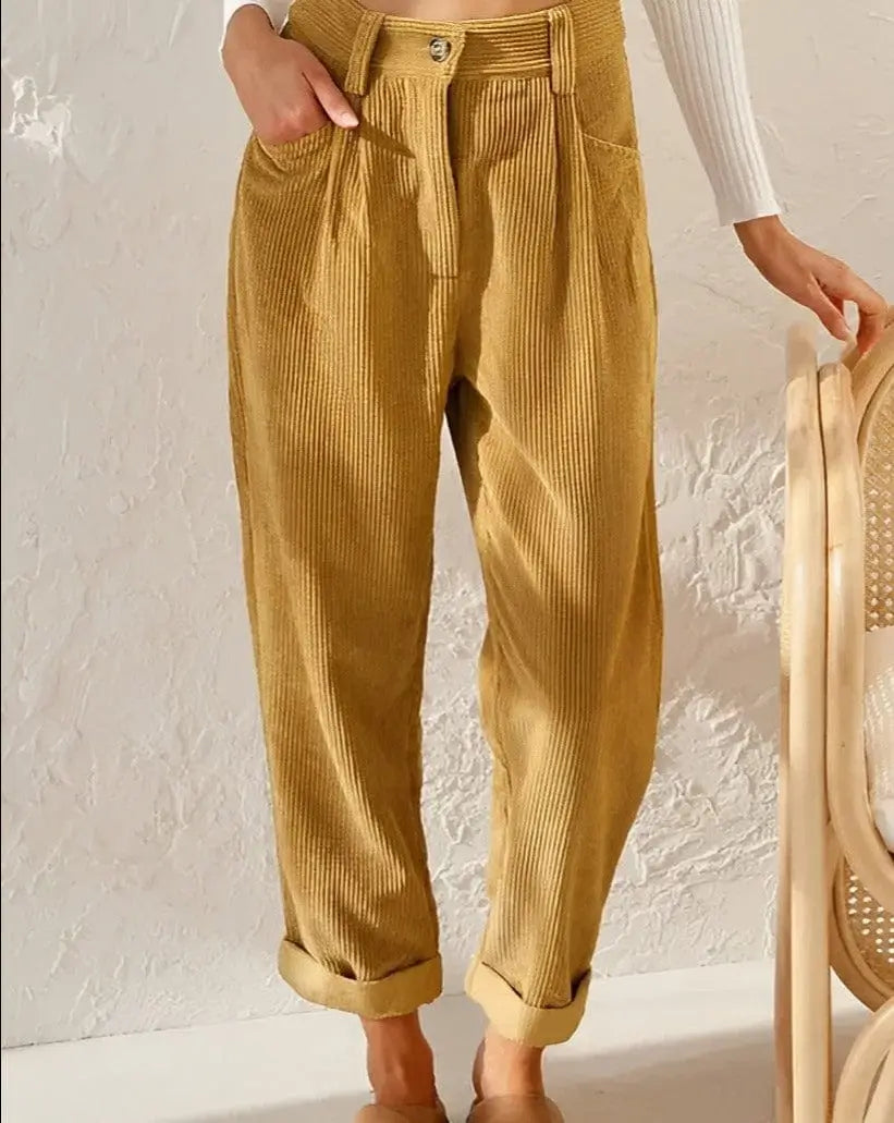 Cassidy Pantalones Mostaza