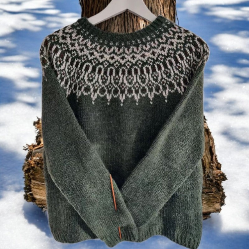 Aurora – Jersey de Invierno con Detalle de Punto Redondo en los Hombros