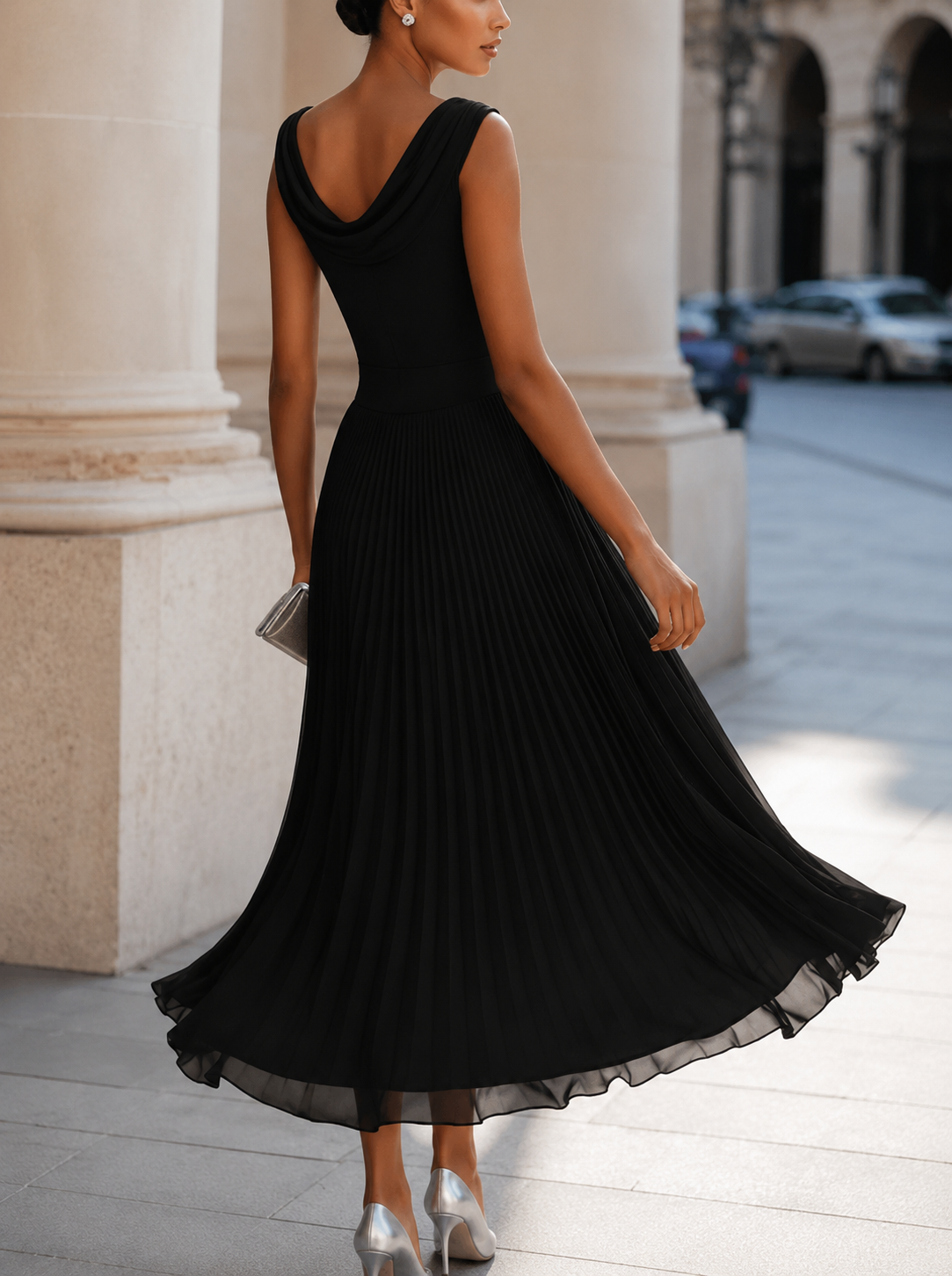 Iselle | Vestido Midi Plisado