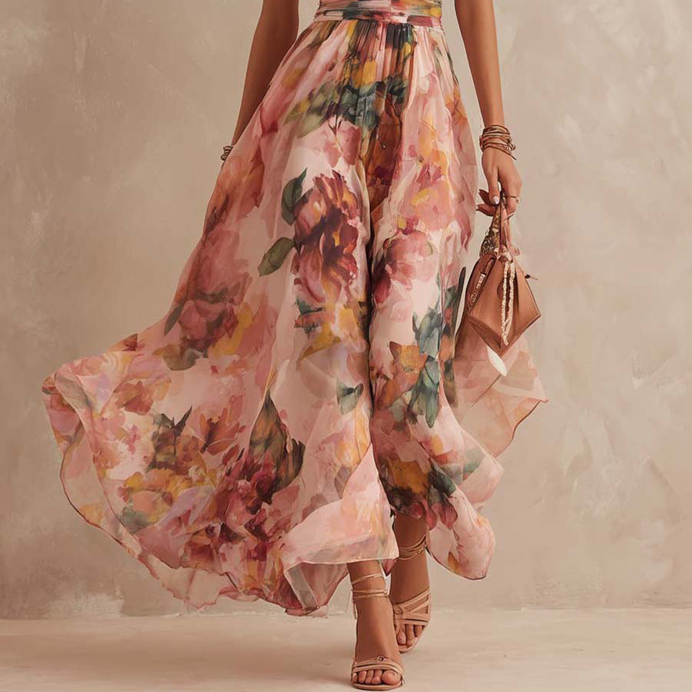 Iselle | Vestido Aurora Floral de Un Hombro