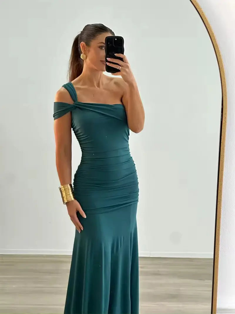Nieves Vestido Maxi Esmeralda