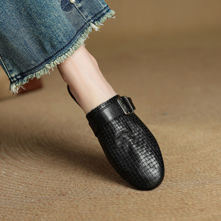 Emrie Mules de Piel Auténtica