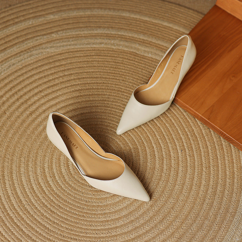 Ceyra Tacones de Piel Kitten