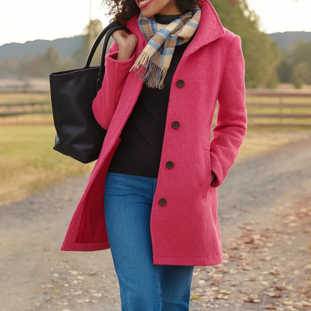 Evelyn | Abrigo de Invierno Clásico con Botonadura
