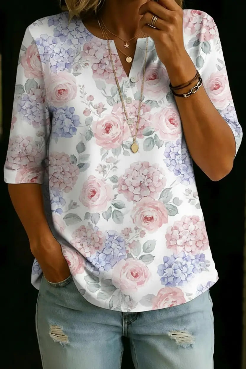 Aaliyah | Top Henley Hortensias y Rosas