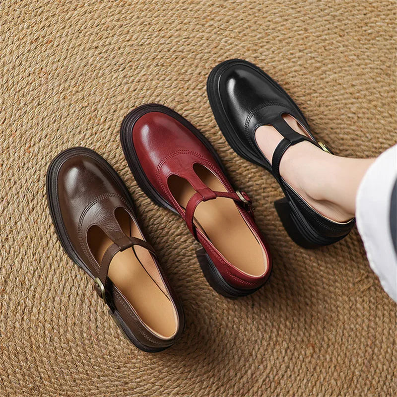 Elvana Zapatos de Tacón Grueso