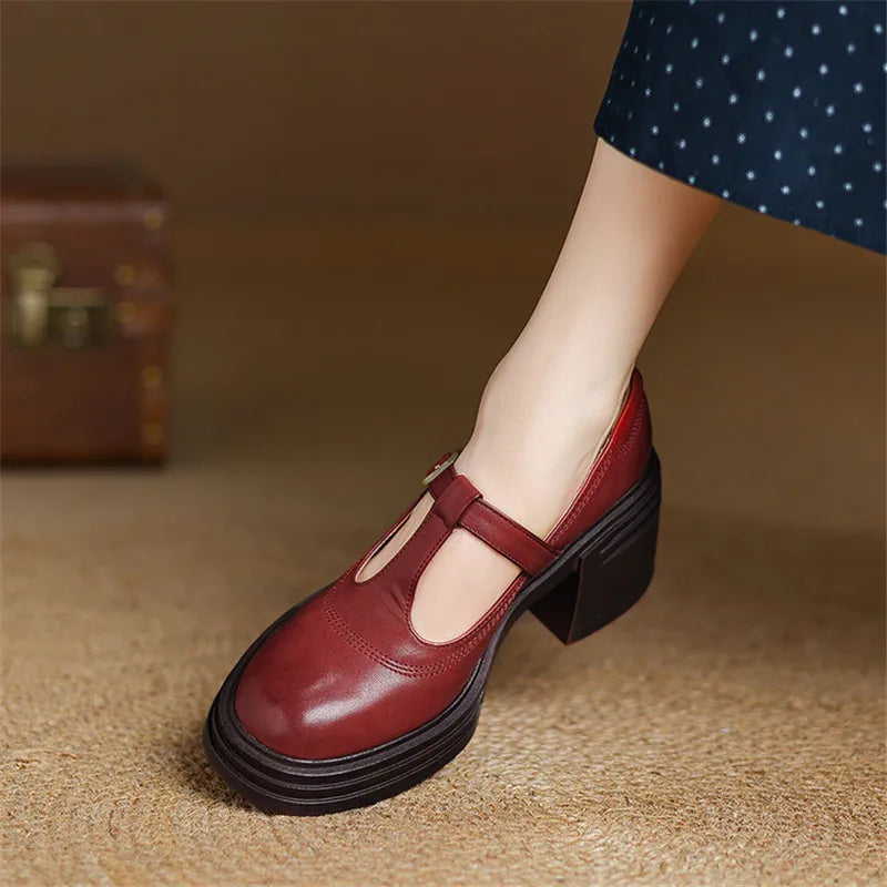 Bettina | Zapatos Mary Jane con Tacón de Bloque