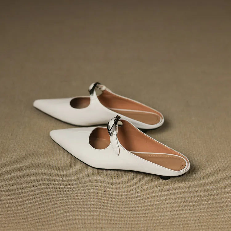 Alour Mules de Piel Auténtica