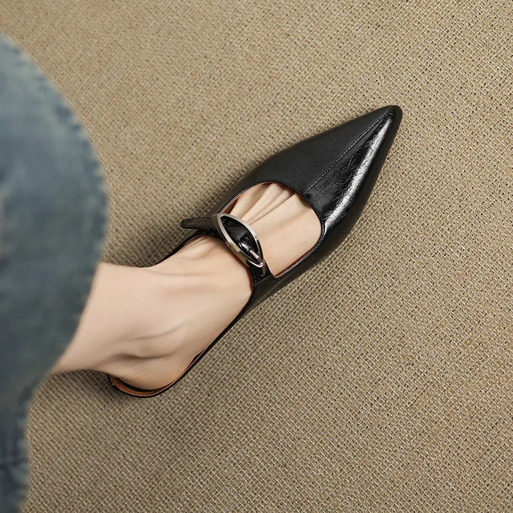 Alour Mules de Piel Auténtica