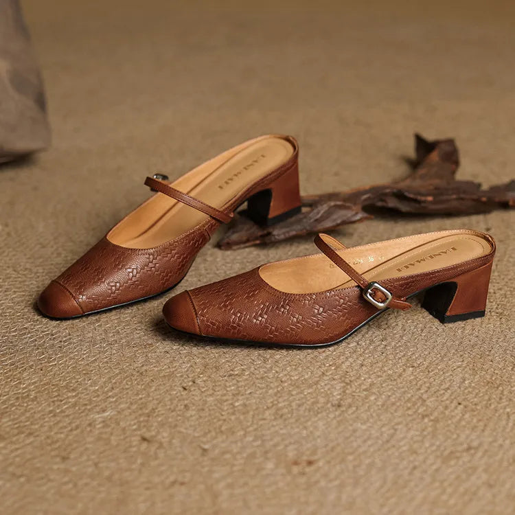 Berla | Mules de Piel Auténtica