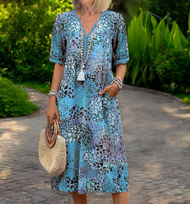Iris | Vestido Fluido Ligero de Corte Favorecedor