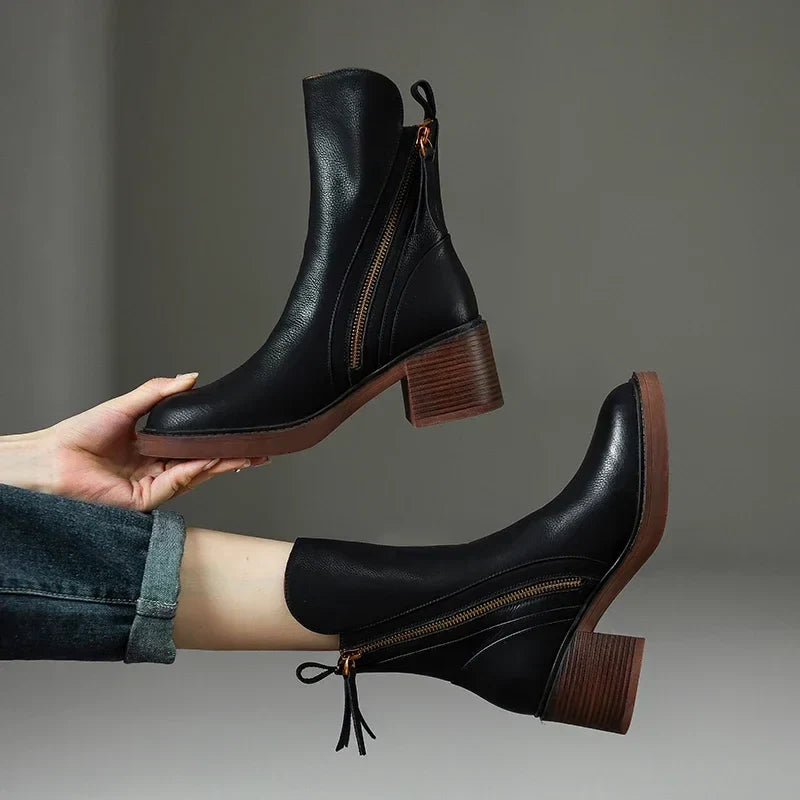 Grazia | Botines de Tacón Ancho