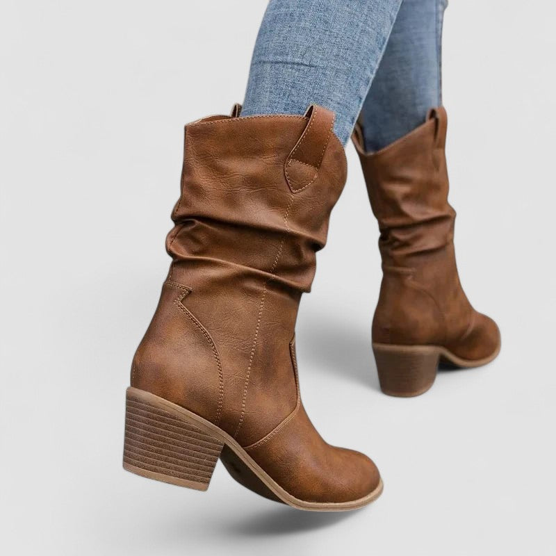 Eleanora | Botas de Tacón Slouch