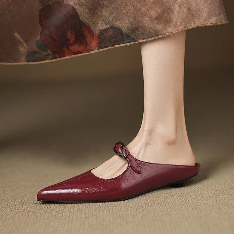 Alour Mules de Piel Auténtica