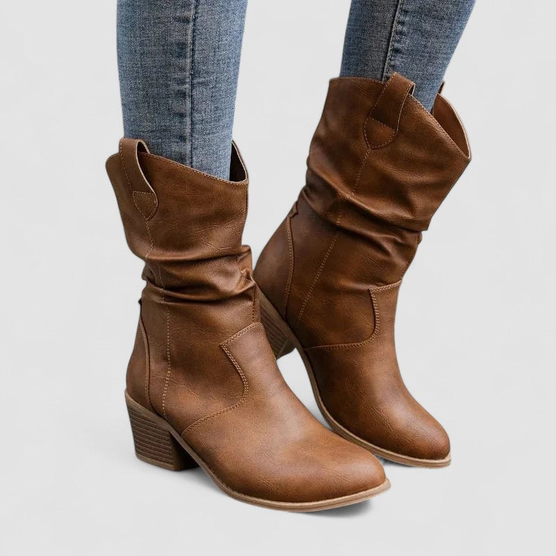 Eleanora | Botas de Tacón Slouch