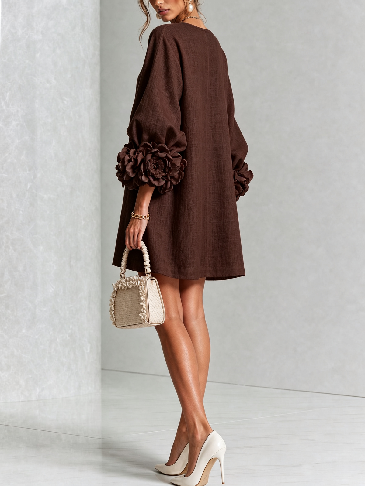Iselle | Vestido Mini Florence Floral con Botones