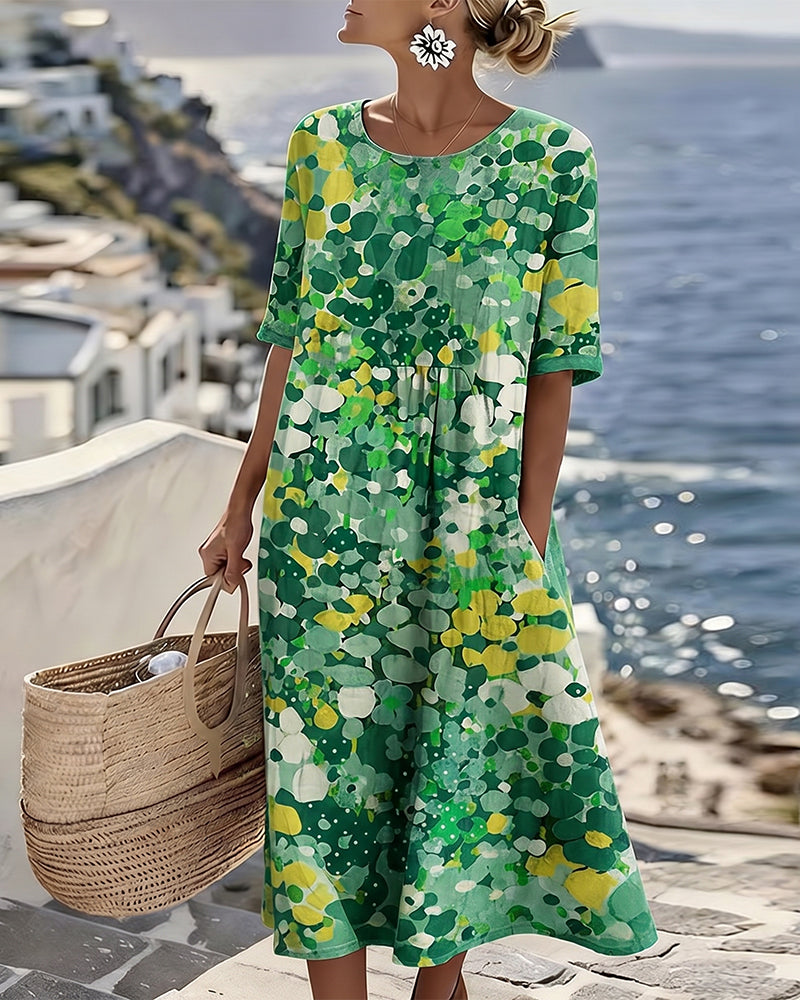 Elene Vestido Midi Floral Ligero