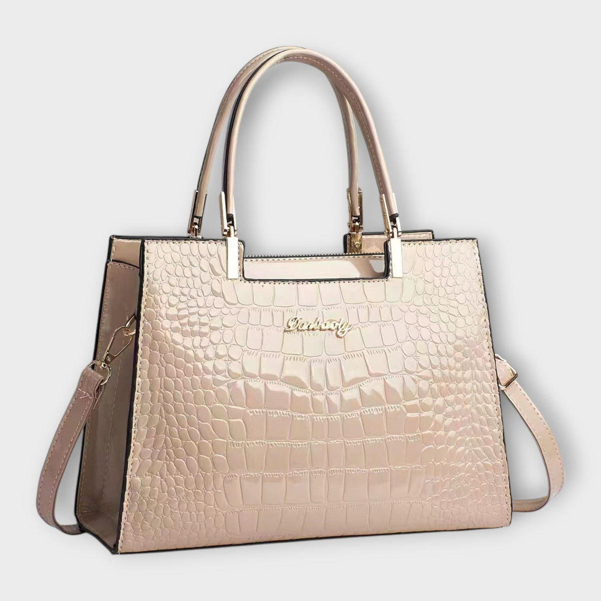 Isabeau | Bolso Estructurado Efecto Cocodrilo
