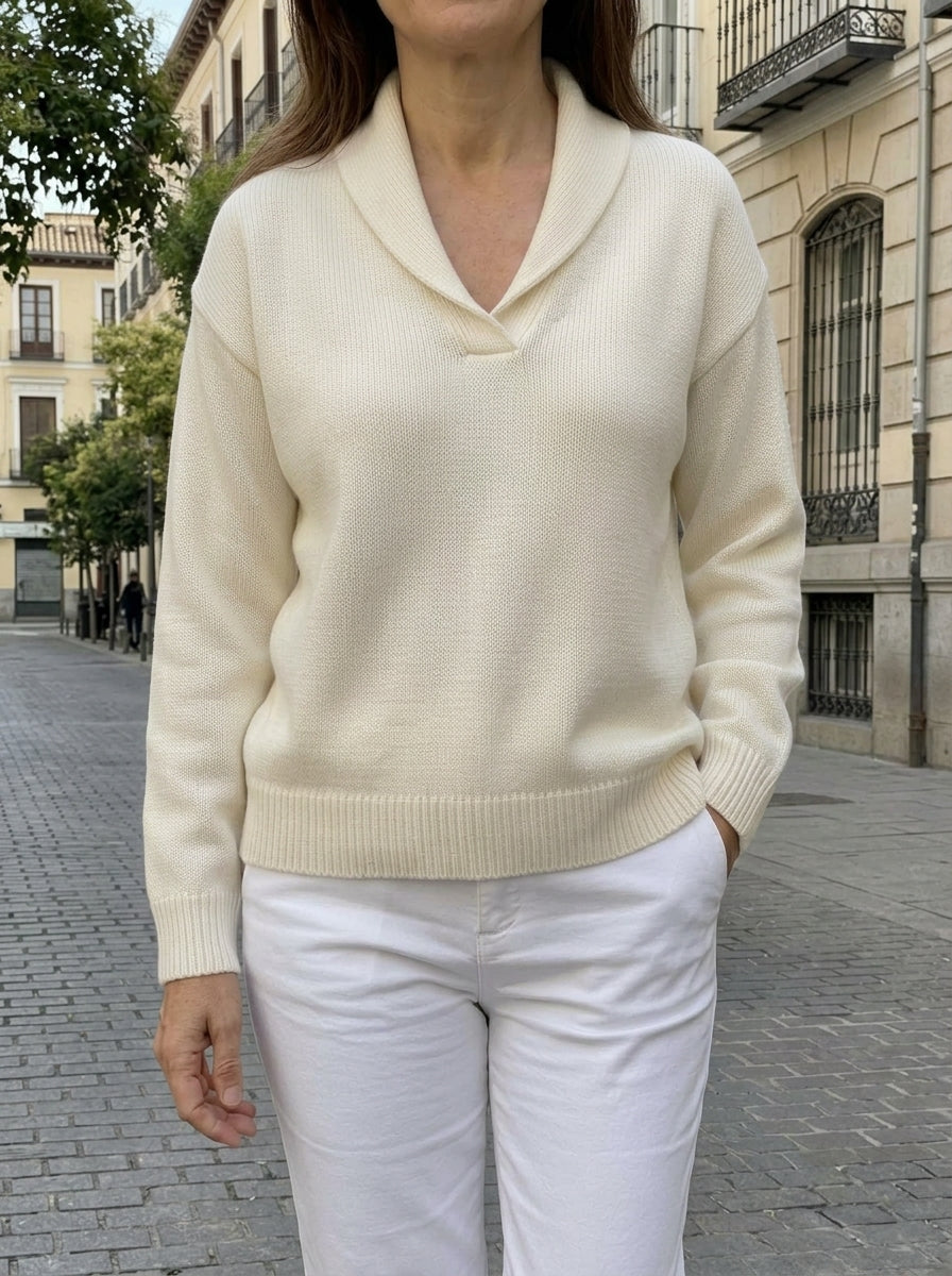 Adela | Suéter de cuello chal