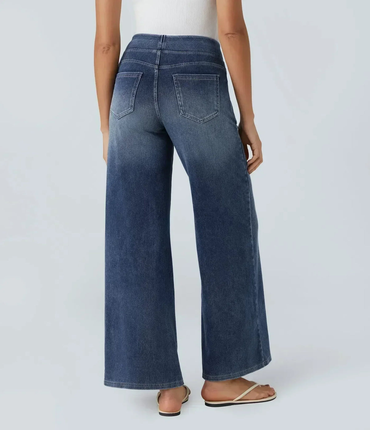 Eva | Pantalón Elástico de Cintura Alta y Cómodo
