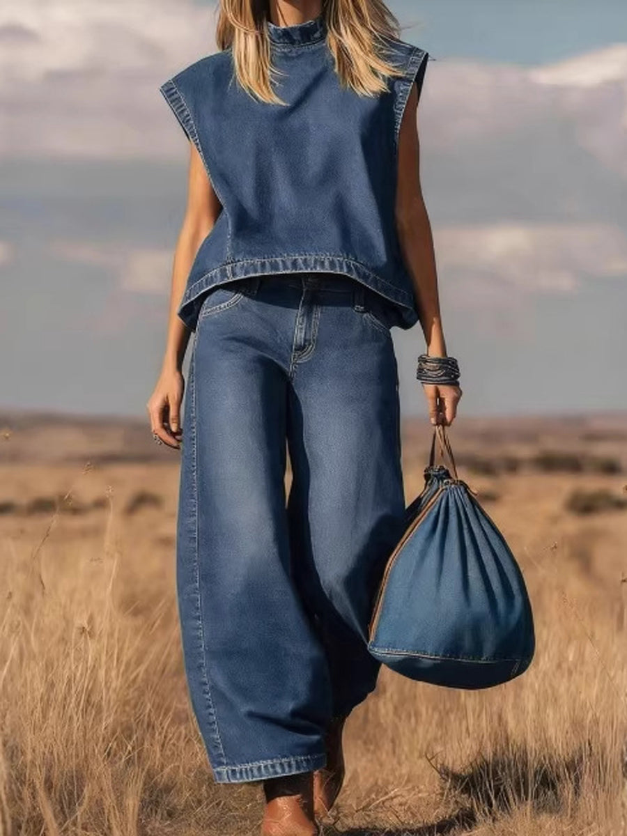 Ella | Conjunto Holgado con Pantalón Ancho