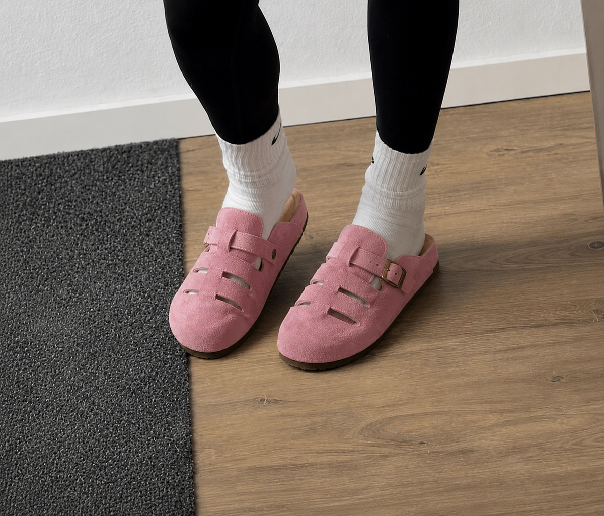 Clara Sandalias Mule con Hebilla Cómodas