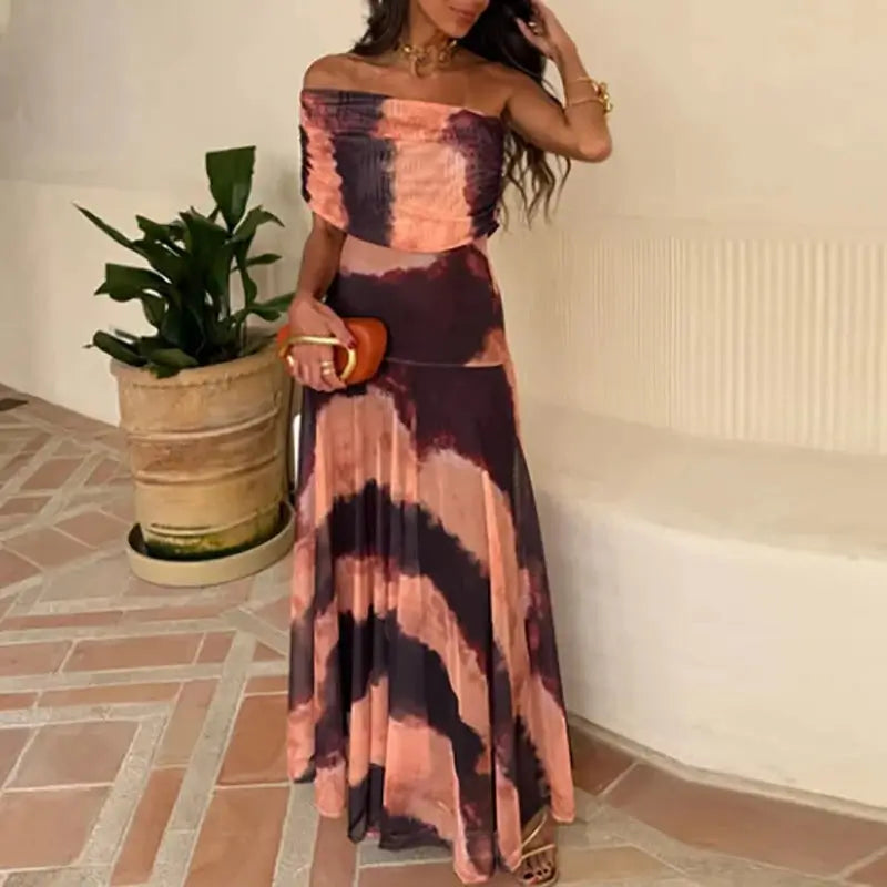 Renata Vestido Maxi Hombros Descubiertos