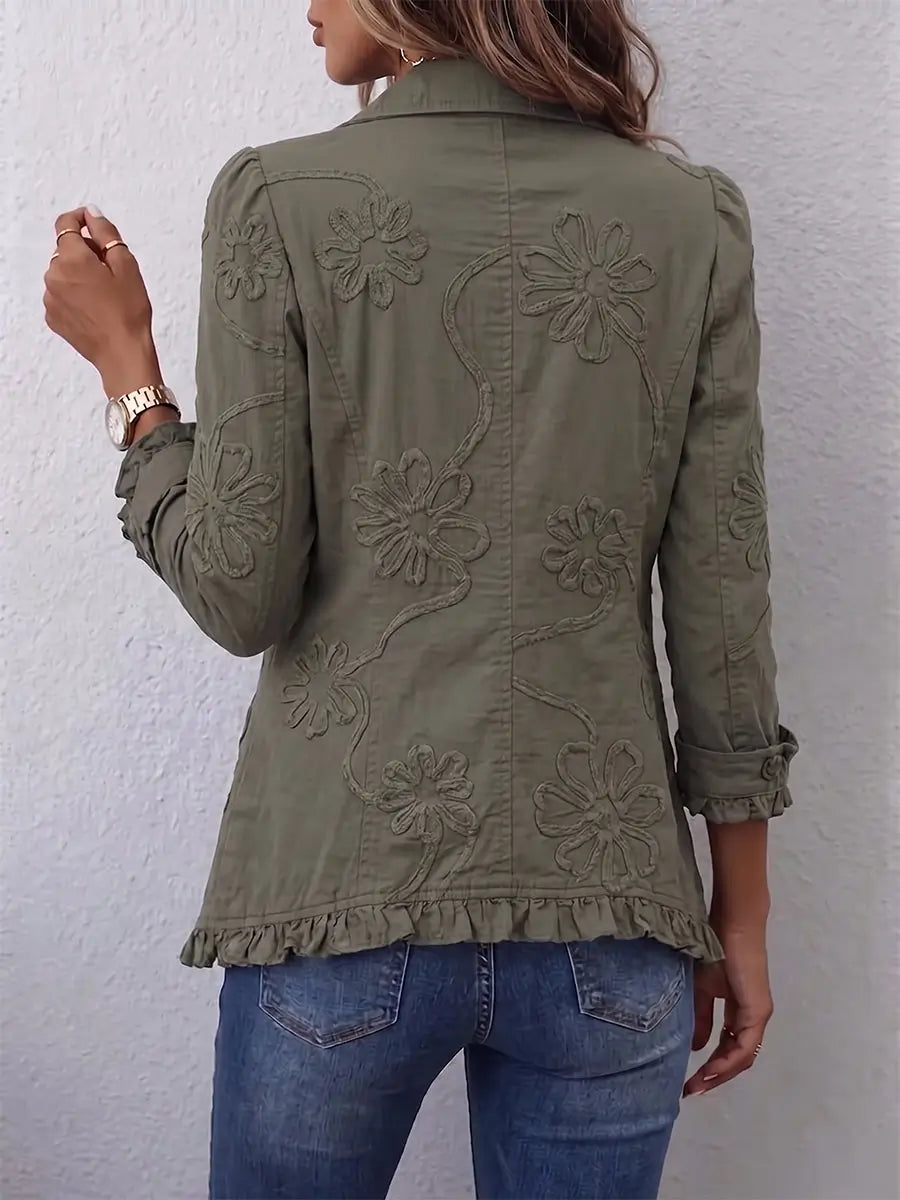 Assunta | Chaqueta Bordada con Volantes