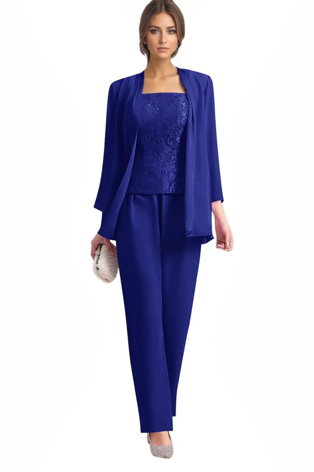 Conjunto de Pantalón Formal Elegante de 3 Piezas
