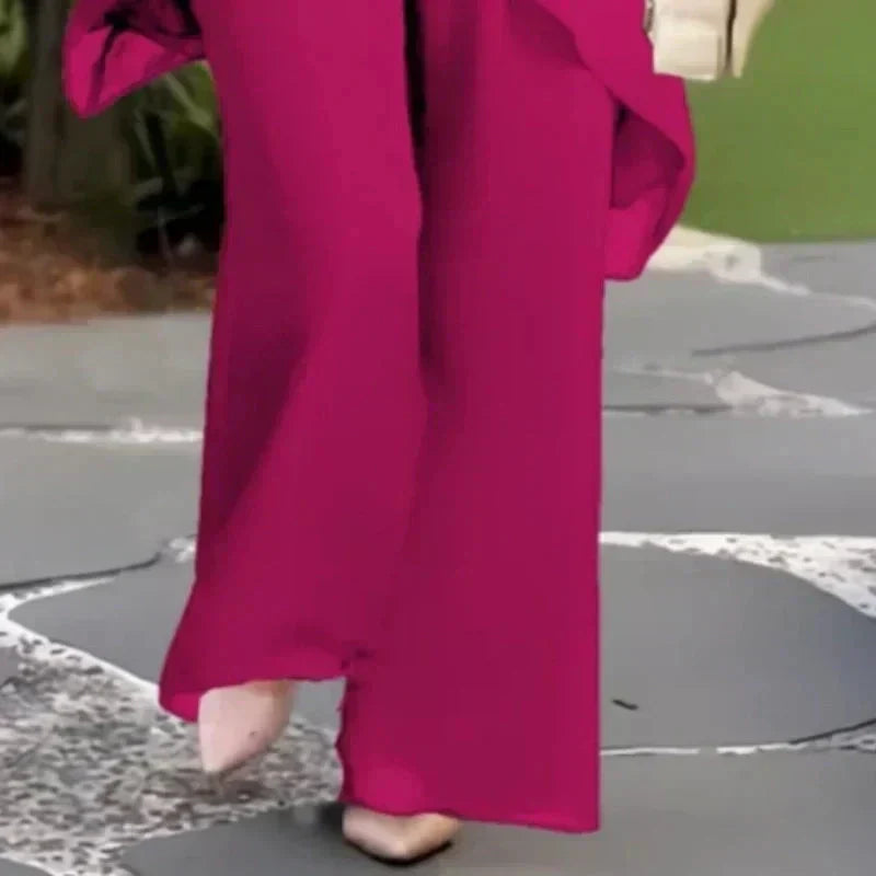 Harper | Conjunto Elegante Asimétrico de Top y Pantalón