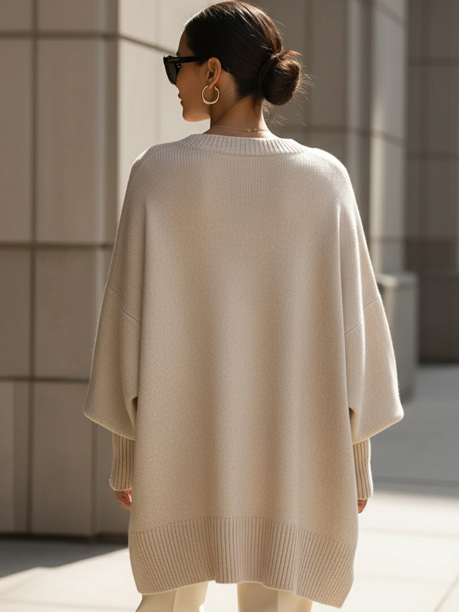 Elodie | Jersey Oversize de Mezcla de Lana