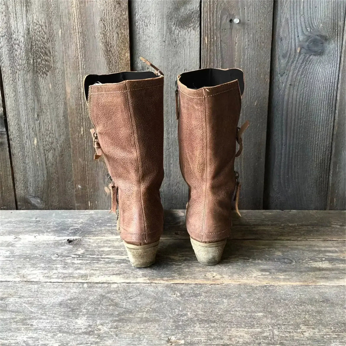 Amparo Botas de Piel de Otoño